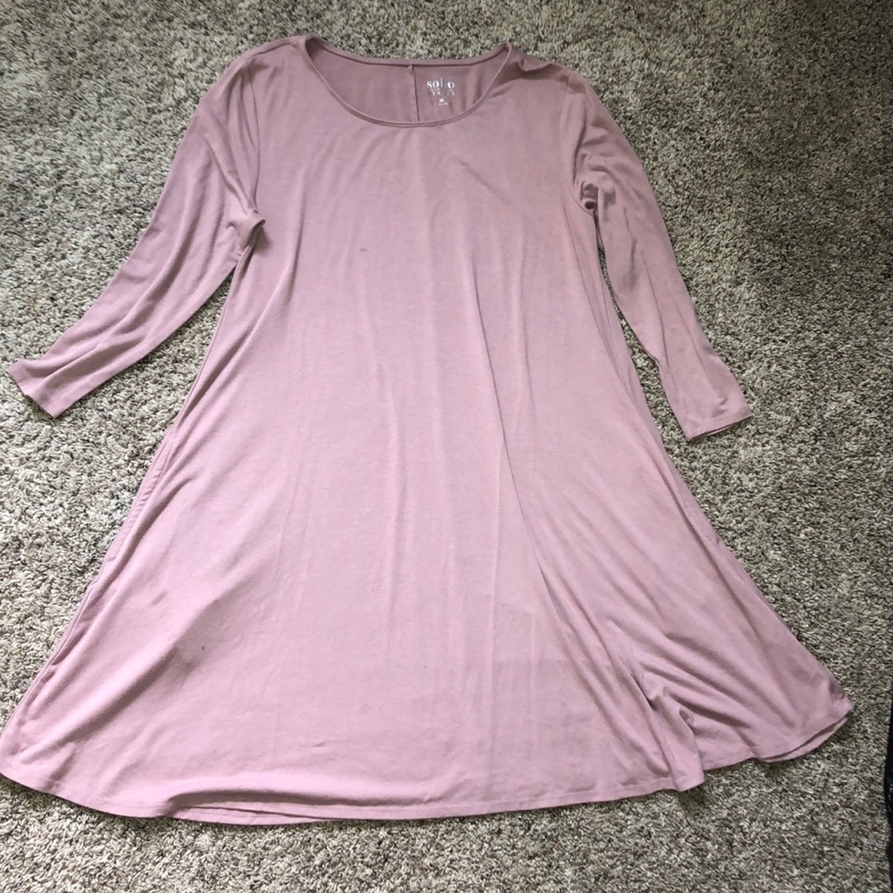 Quarter sleeve dress